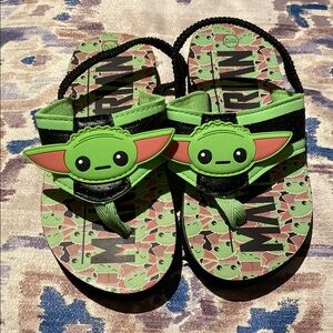 Kids Green Character Sandals